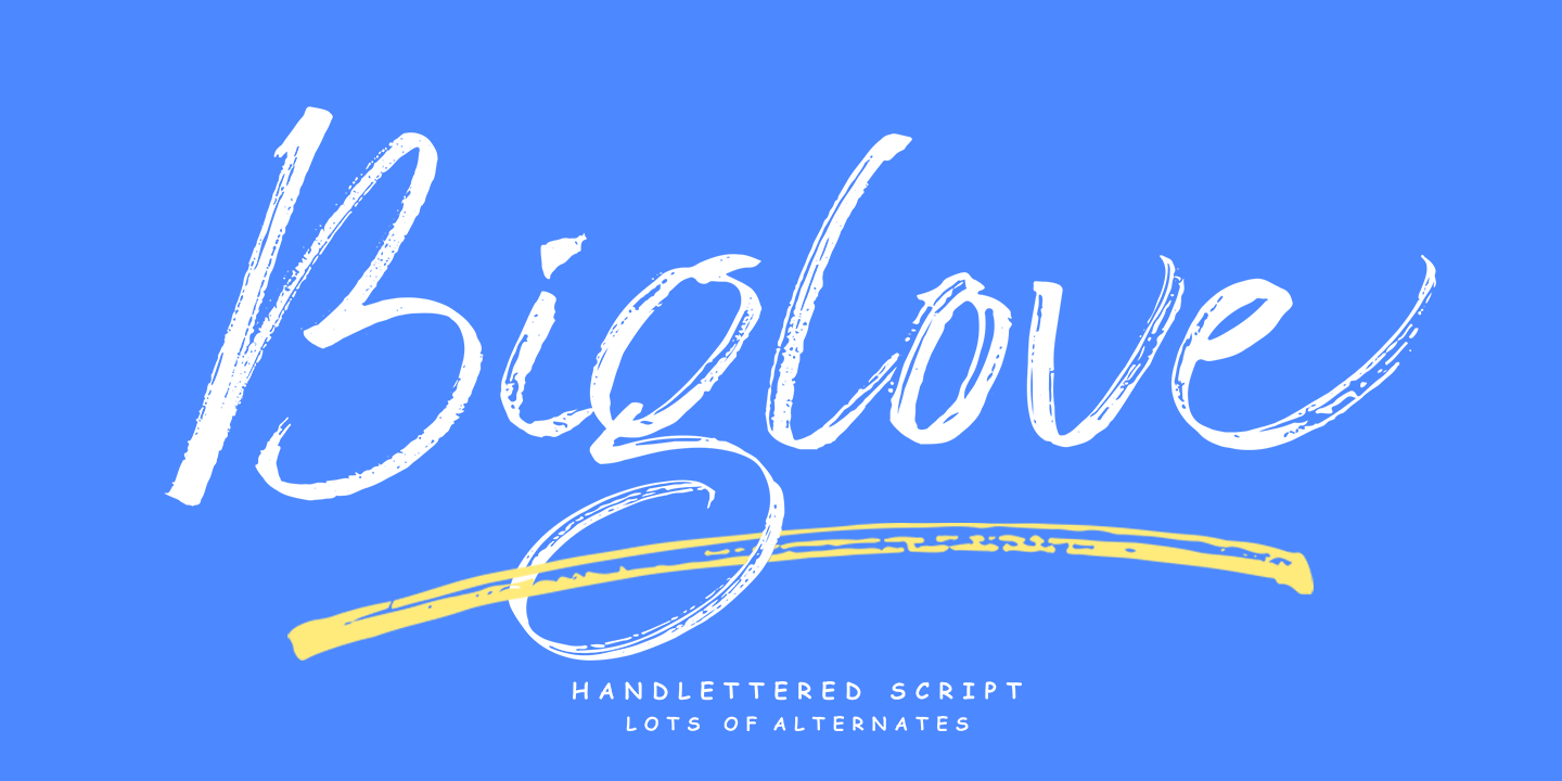 Example font Biglove #1